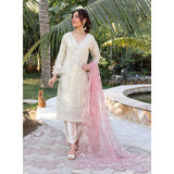 Dil Ruba By Dr. Haris Luxury Organza Embroidered Unstitched 3Pcs Suit - 2, Women, 3Pcs Shalwar Suit, MI Creation, Chase Value