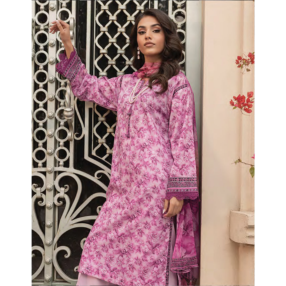 Komal By LSM Textiles Lawn Printed Unstitched 3Pcs Suit - LG-MM-0301, Women, 3Pcs Shalwar Suit, LSM Textiles, Chase Value