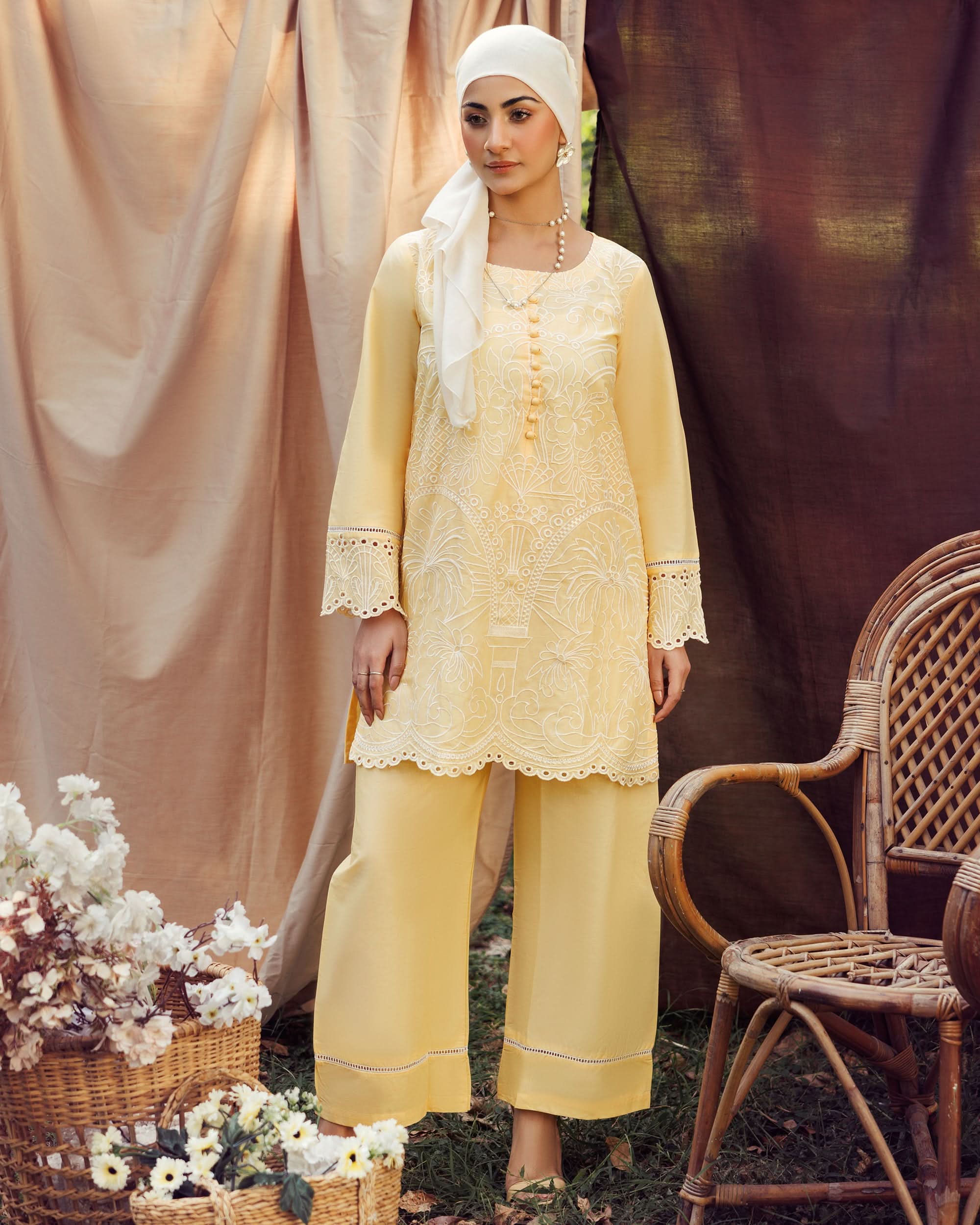 Valuables Women Fusion Embroidered 2-Piece Suit, Women Shalwar Suits, Chase Value, Chase Value