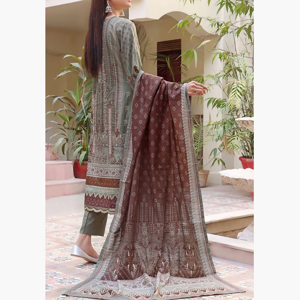 Signature Khaddar Printed Unstitched 3Pcs Suit V2- 2602, Women, 3Pcs Shalwar Suit, VS Textiles, Chase Value