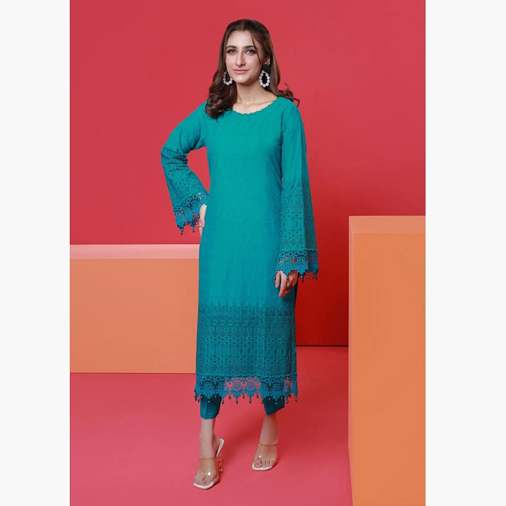 Jaza Schiffli Emroidered Lawn 2Pcs Unstitched Suit - 5, Women, 2Pcs Shalwar Suit, Mi Creation, Chase Value