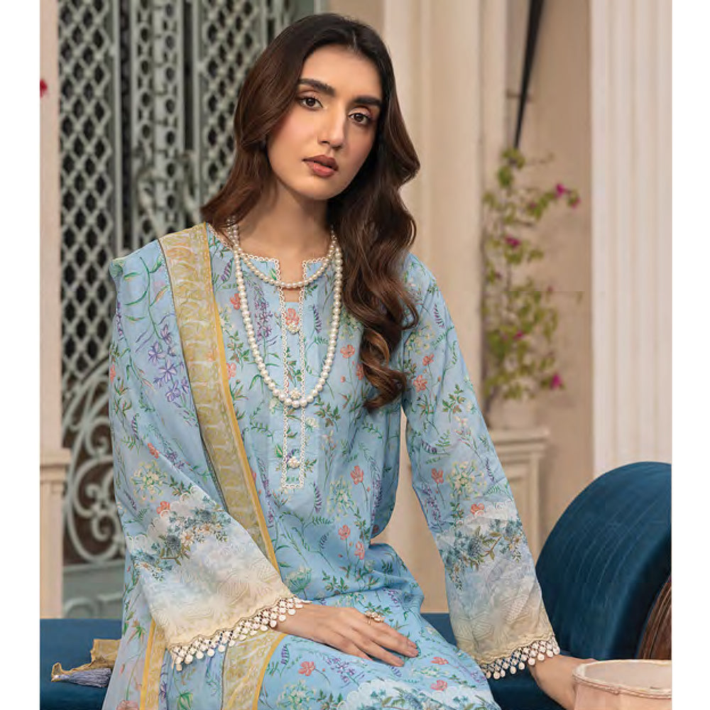 Komal By LSM Textiles Lawn Printed Unstitched 3Pcs Suit - LG-MM-0307, Women, 3Pcs Shalwar Suit, LSM Textiles, Chase Value