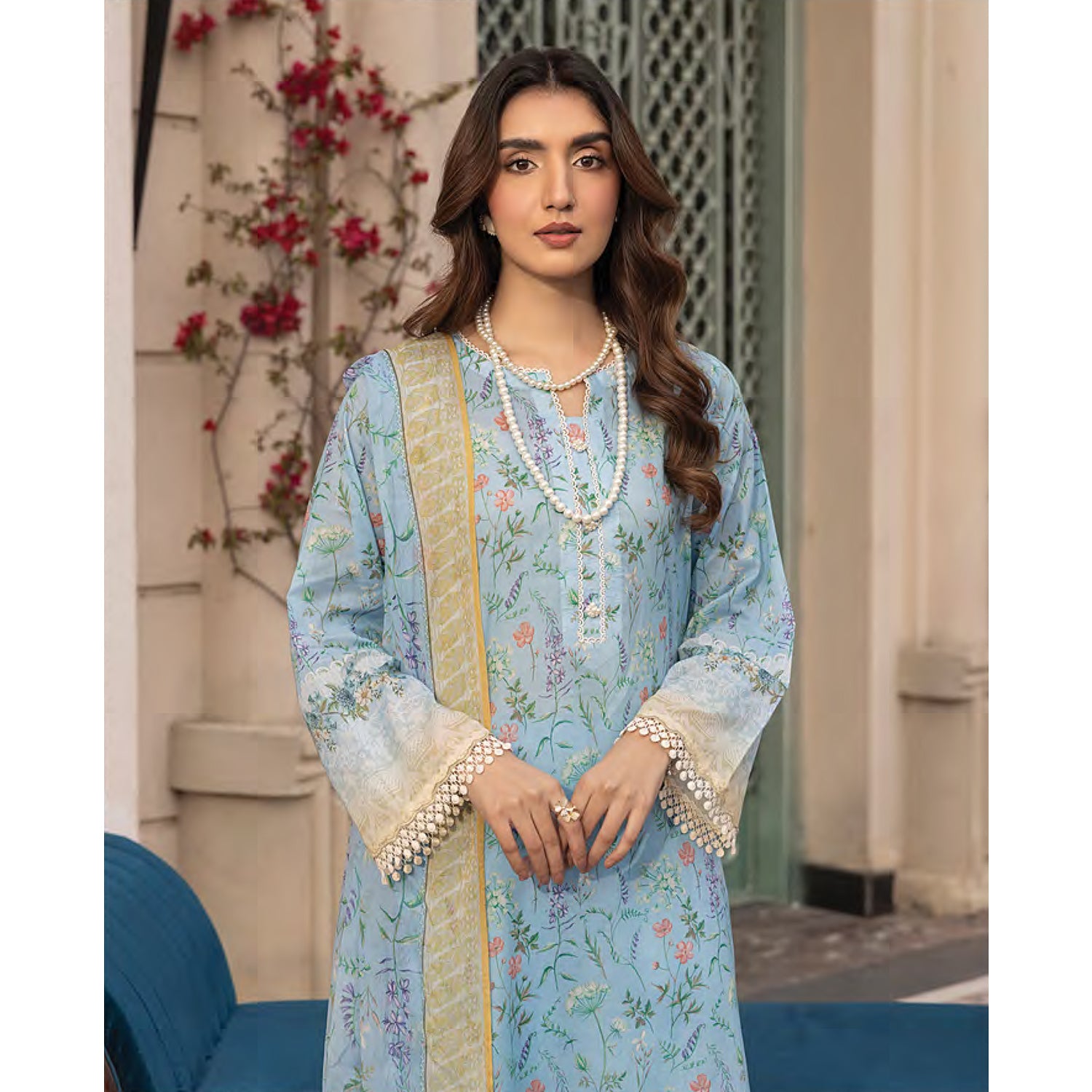 Komal By LSM Textiles Lawn Printed Unstitched 3Pcs Suit - LG-MM-0307, Women, 3Pcs Shalwar Suit, LSM Textiles, Chase Value