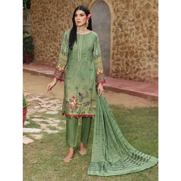 Schick Viscose Embroidered Un-sitiched 3pcs Suit  - 3