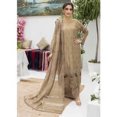 Schick Koel Viscose Schiffli Boring Embroidered Unstitched Suit With Fancy Dupatta - 2