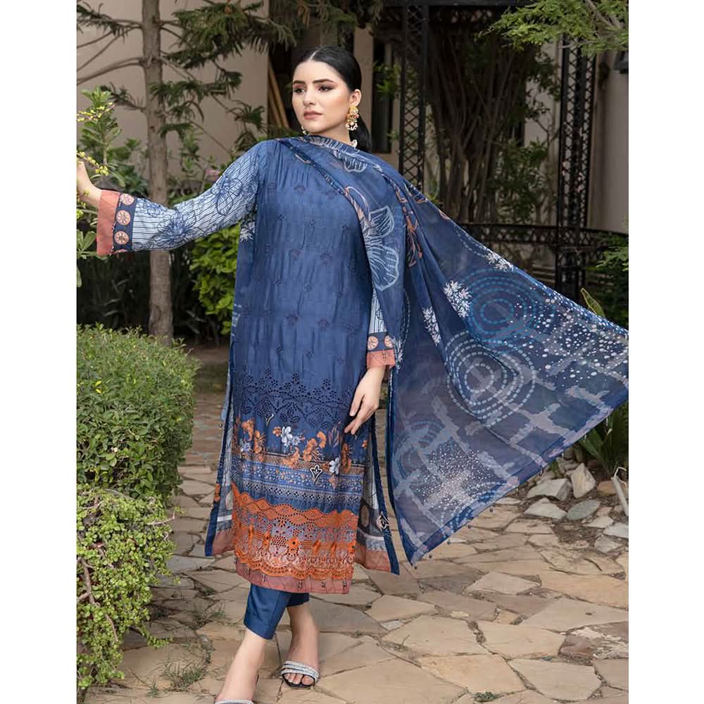 Schick Tulsi Chikankari Embroidered Un-stitched 3pcs Suit - 4, Women, 3Pcs Shalwar Suit, MI Creation, Chase Value