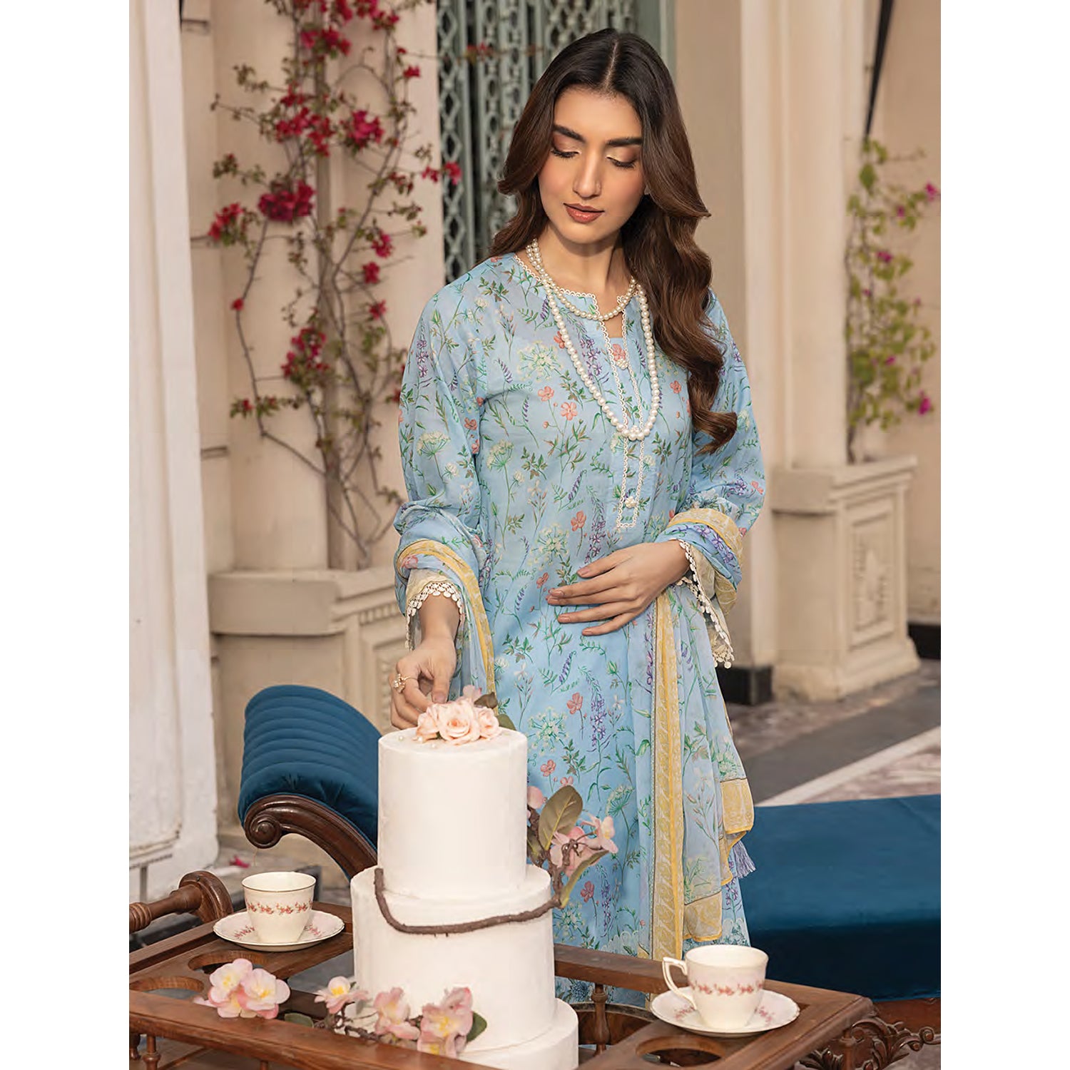 Komal By LSM Textiles Lawn Printed Unstitched 3Pcs Suit - LG-MM-0307, Women, 3Pcs Shalwar Suit, LSM Textiles, Chase Value