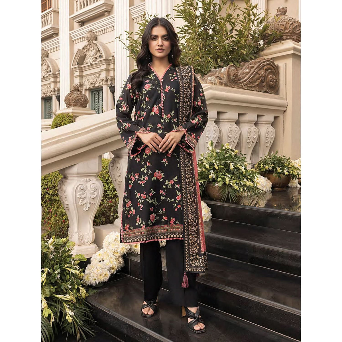 Komal By LSM Textiles Lawn Printed Unstitched 3Pcs Suit - LG-MM-0260, Women, 3Pcs Shalwar Suit, LSM Textiles, Chase Value