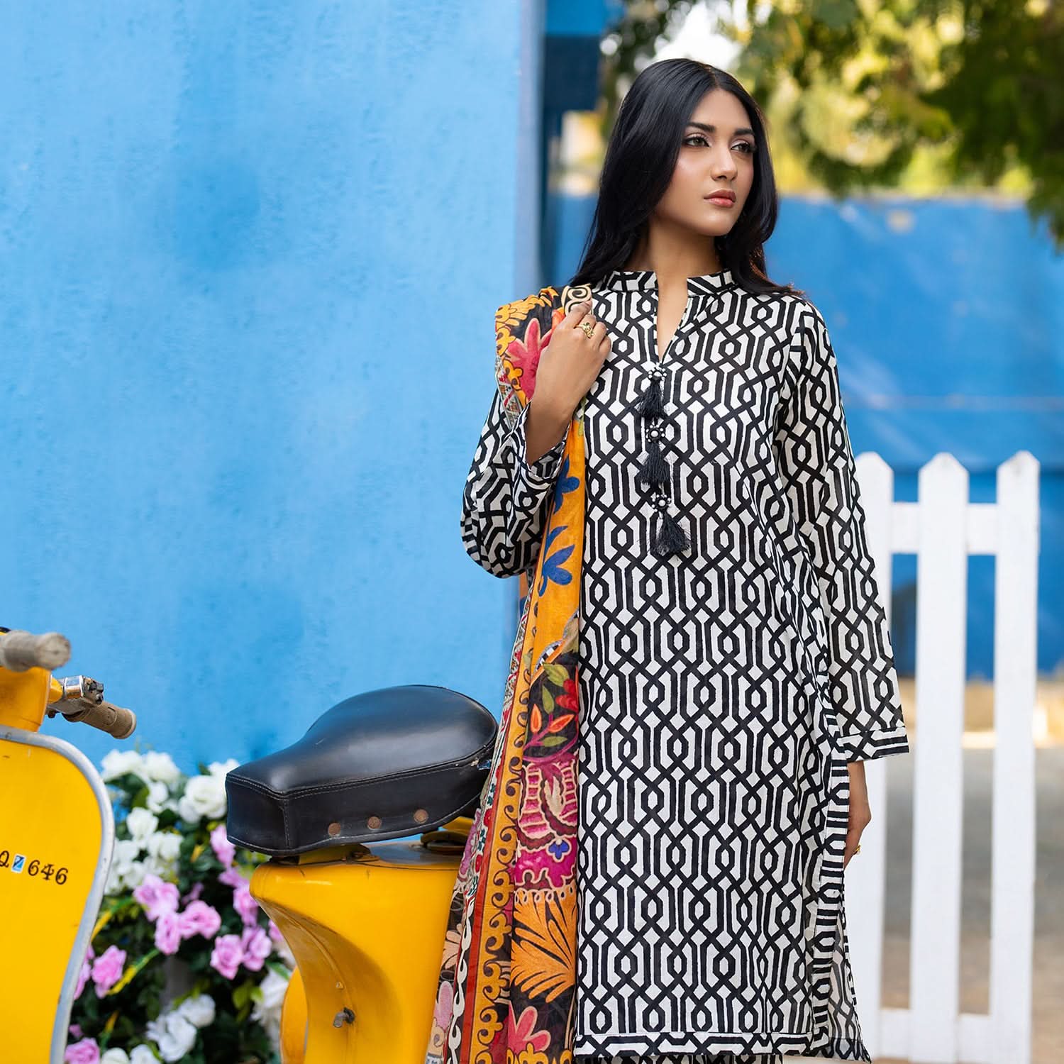Salina Separates By Regalia Printed Lawn Unstitched 3Pcs Suit V-2 - 9, Women, 3Pcs Shalwar Suit, Regalia Textiles, Chase Value