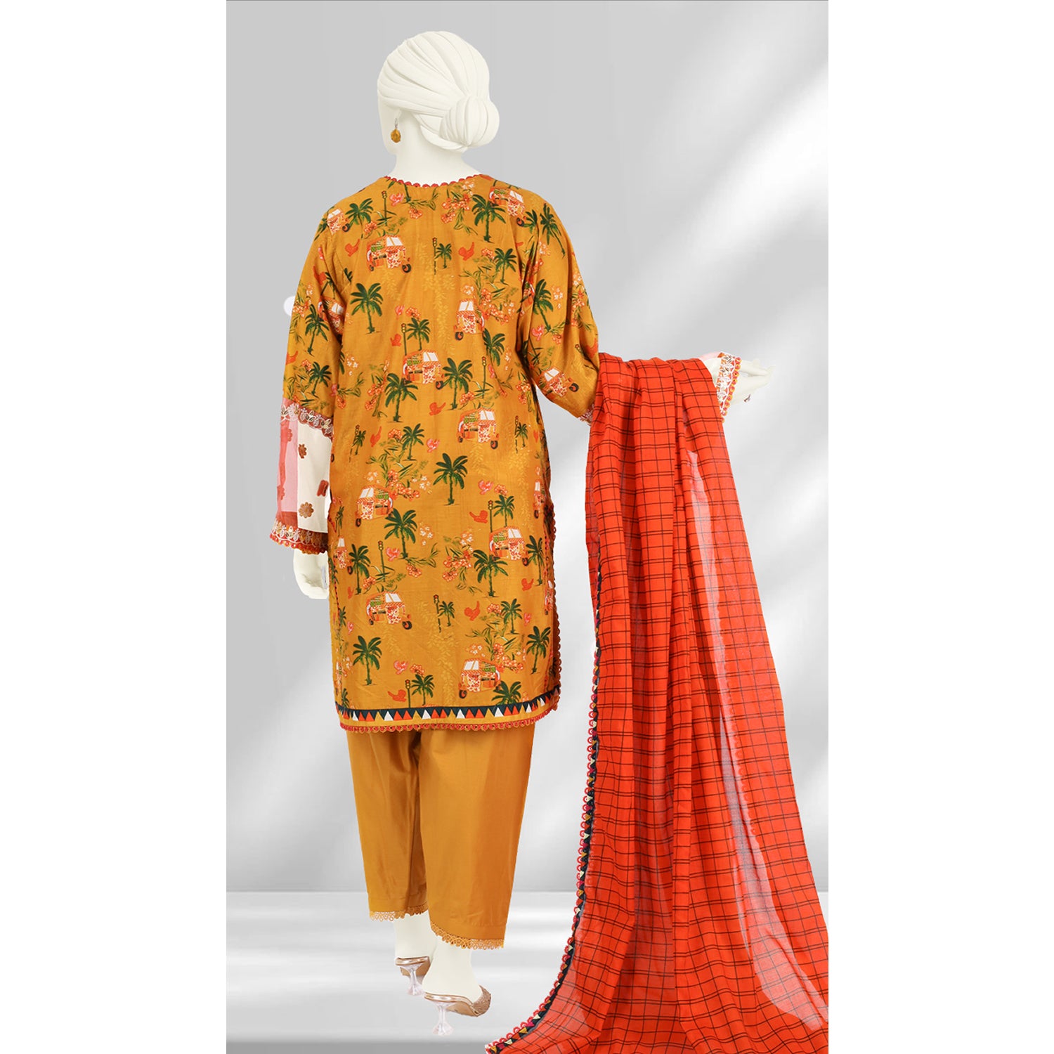 Panjnad By J. Lawn Embroidered 3 Piece Unstitched - 1271-A, Women, 3Pcs Shalwar Suit, Junaid Jamshed, Chase Value