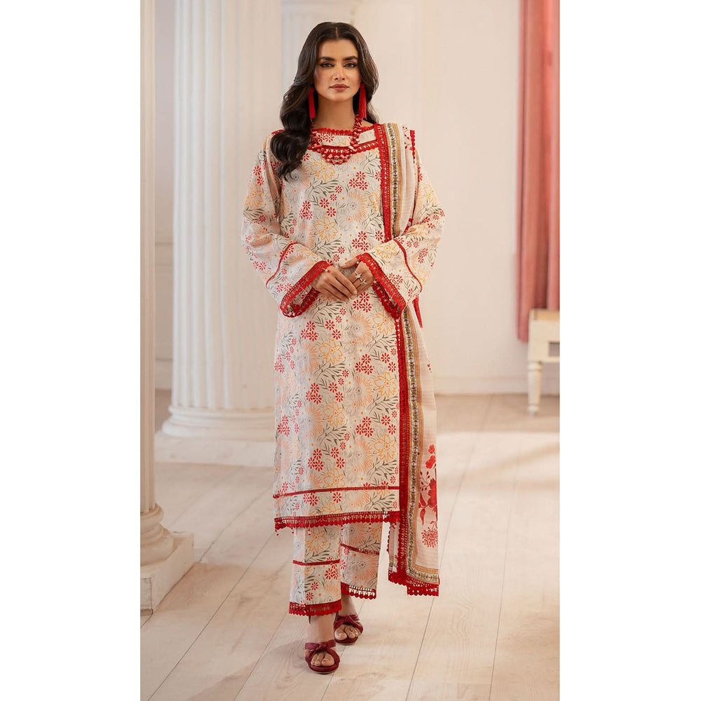 Al Zohaib Colors Digital Printed Unstitched Lawn 3 Pcs Suit - 5, Women, 3Pcs Shalwar Suit, Al-Zohaib Textiles, Chase Value