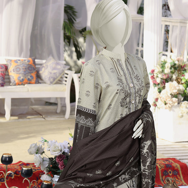 Aisha Alishba Shimmery Printed Unstitched 3Pcs Suit - 2578, Women, 3Pcs Shalwar Suit, VS Textiles, Chase Value