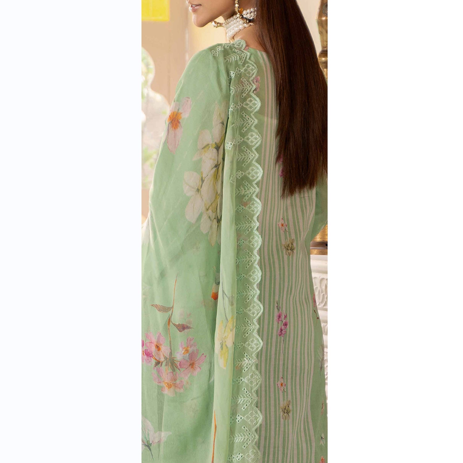 Sunshine Bloom By Al Zohaib Lawn Premium Unstitched 3 Pcs Suit - 5, Women, 3Pcs Shalwar Suit, Al-Zohaib Textiles, Chase Value