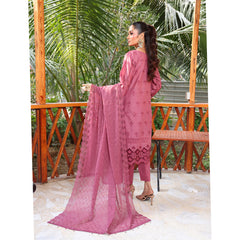 Summer Vibes By Dr. Haris Chikankari Lawn Unstitched 4 Pec Suit - 1