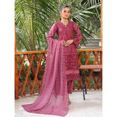 Summer Vibes By Dr. Haris Chikankari Lawn Unstitched 4 Pec Suit - 1