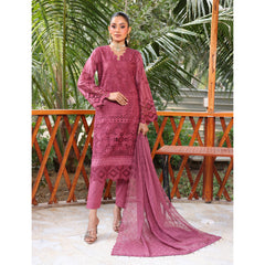 Summer Vibes By Dr. Haris Chikankari Lawn Unstitched 4 Pec Suit - 1