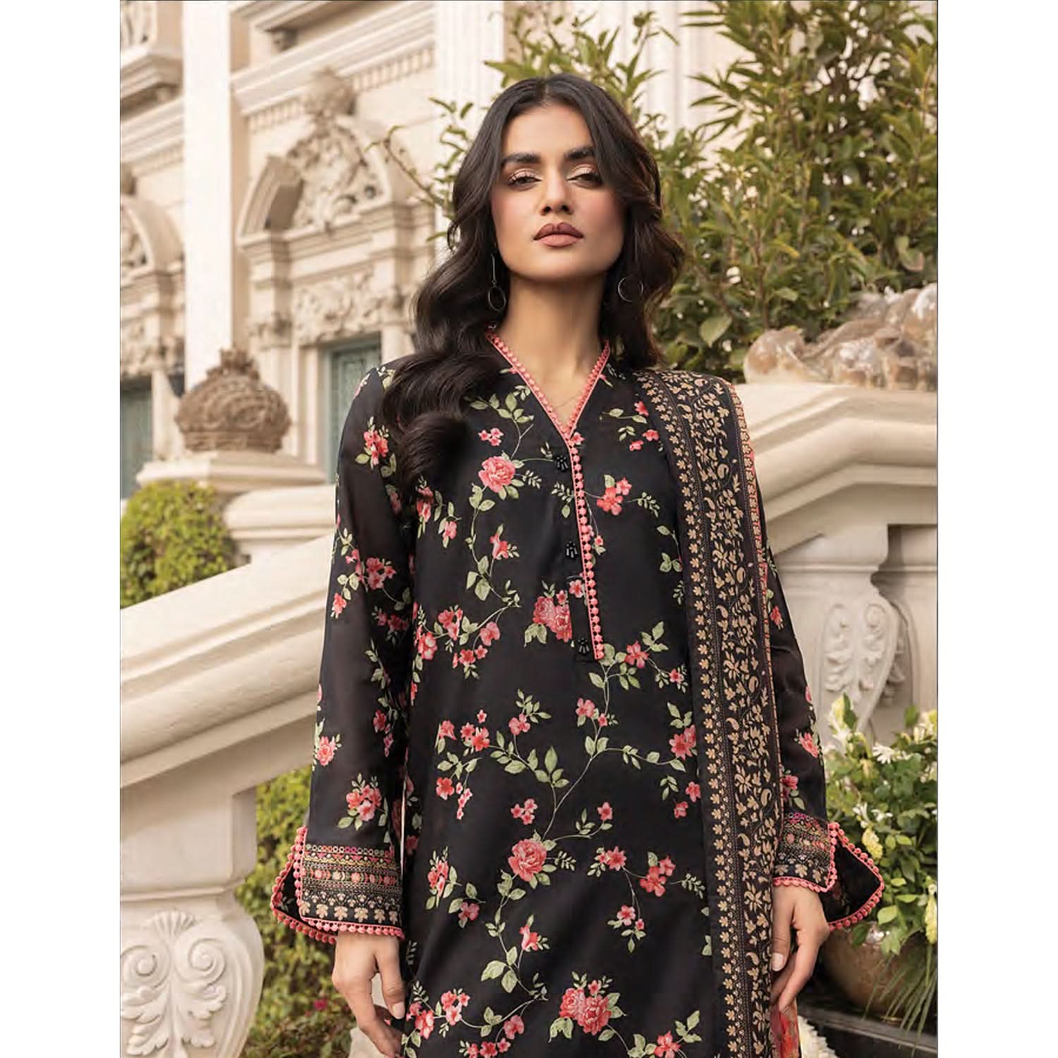 Komal By LSM Textiles Lawn Printed Unstitched 3Pcs Suit - LG-MM-0260, Women, 3Pcs Shalwar Suit, LSM Textiles, Chase Value