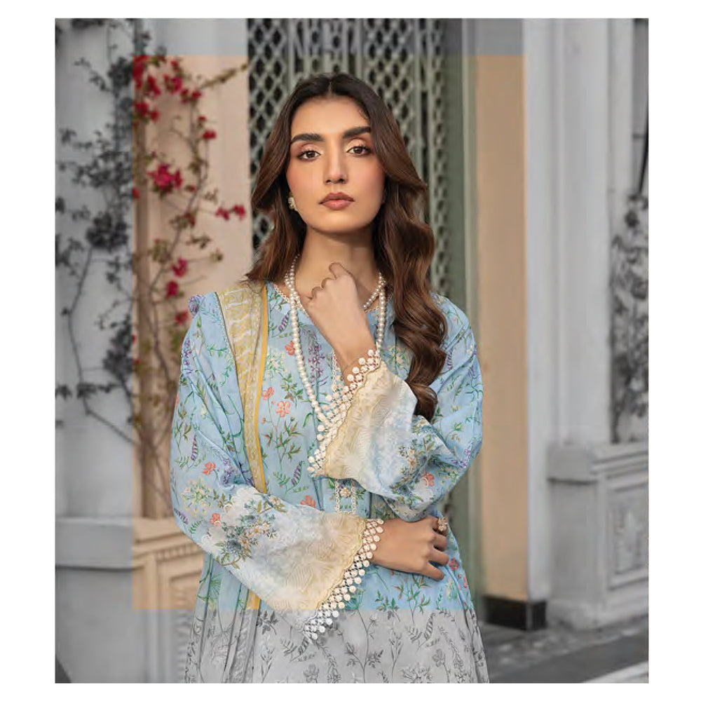 Komal By LSM Textiles Lawn Printed Unstitched 3Pcs Suit - LG-MM-0307, Women, 3Pcs Shalwar Suit, LSM Textiles, Chase Value