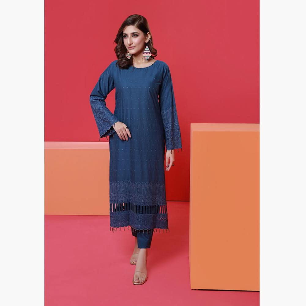 Jaza Schiffli Emroidered Lawn 2Pcs Unstitched Suit - 6, Women, 2Pcs Shalwar Suit, Mi Creation, Chase Value