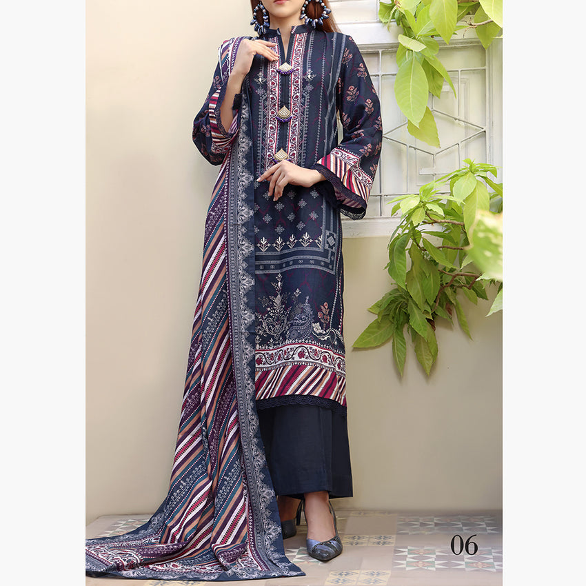 Signature Khaddar Printed Unstitched 3Pcs Suit V2- 2607, Women, 3Pcs Shalwar Suit, VS Textiles, Chase Value