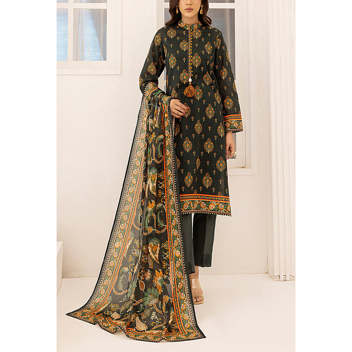 Sana & Sara Laira BY Salitex Lawn Printed Unstitched 3Pcs Suit - 73, Women, 3Pcs Shalwar Suit, Salitex, Chase Value