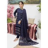 Schick Koel Viscose Schiffli Boring Embroidered Unstitched Suit With Fancy Dupatta - 4, Women, 3Pcs Shalwar Suit, MI Creation, Chase Value