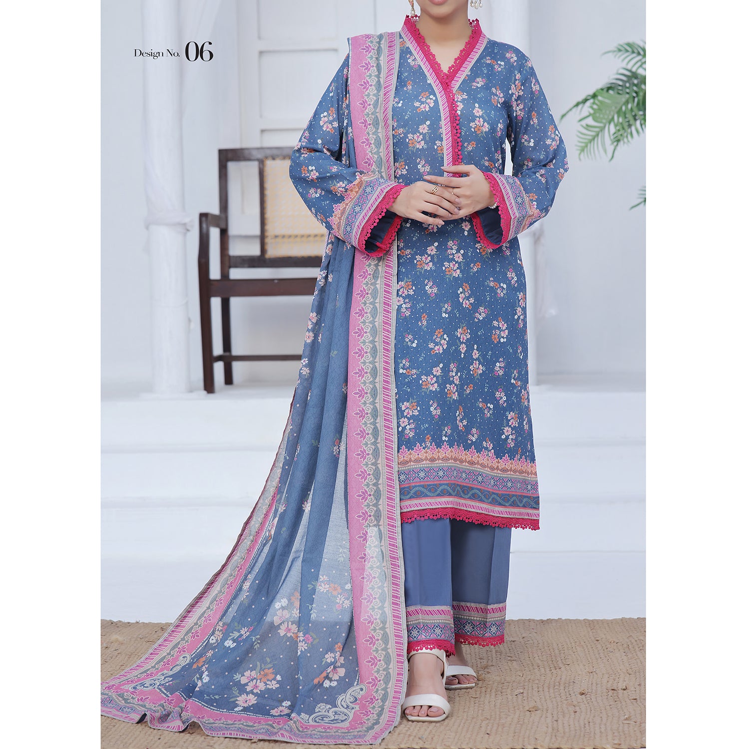 Ayesha Alishba By VS Textile Printed Lawn Unstitched 3Pcs Suit - 594, Women, 3Pcs Shalwar Suit, VS Textile, Chase Value