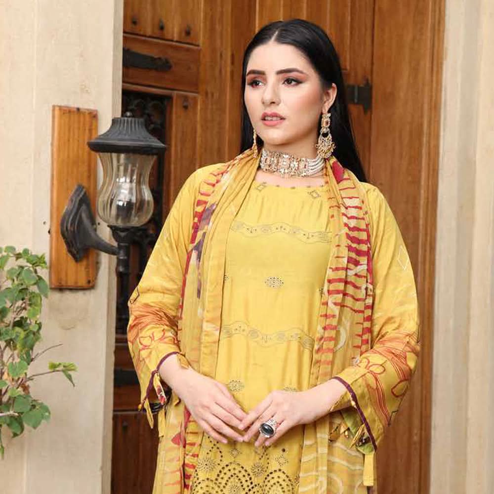 Schick Tulsi Chikankari Embroidered Un-stitched 3pcs Suit - 9, Women, 3Pcs Shalwar Suit, MI Creation, Chase Value