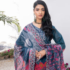 Janan Printed Lawn Embroidered  Suit 3Pcs with Cut Work Dupatta - 8, Women, 3Pcs Shalwar Suit, Zesh Textile, Chase Value