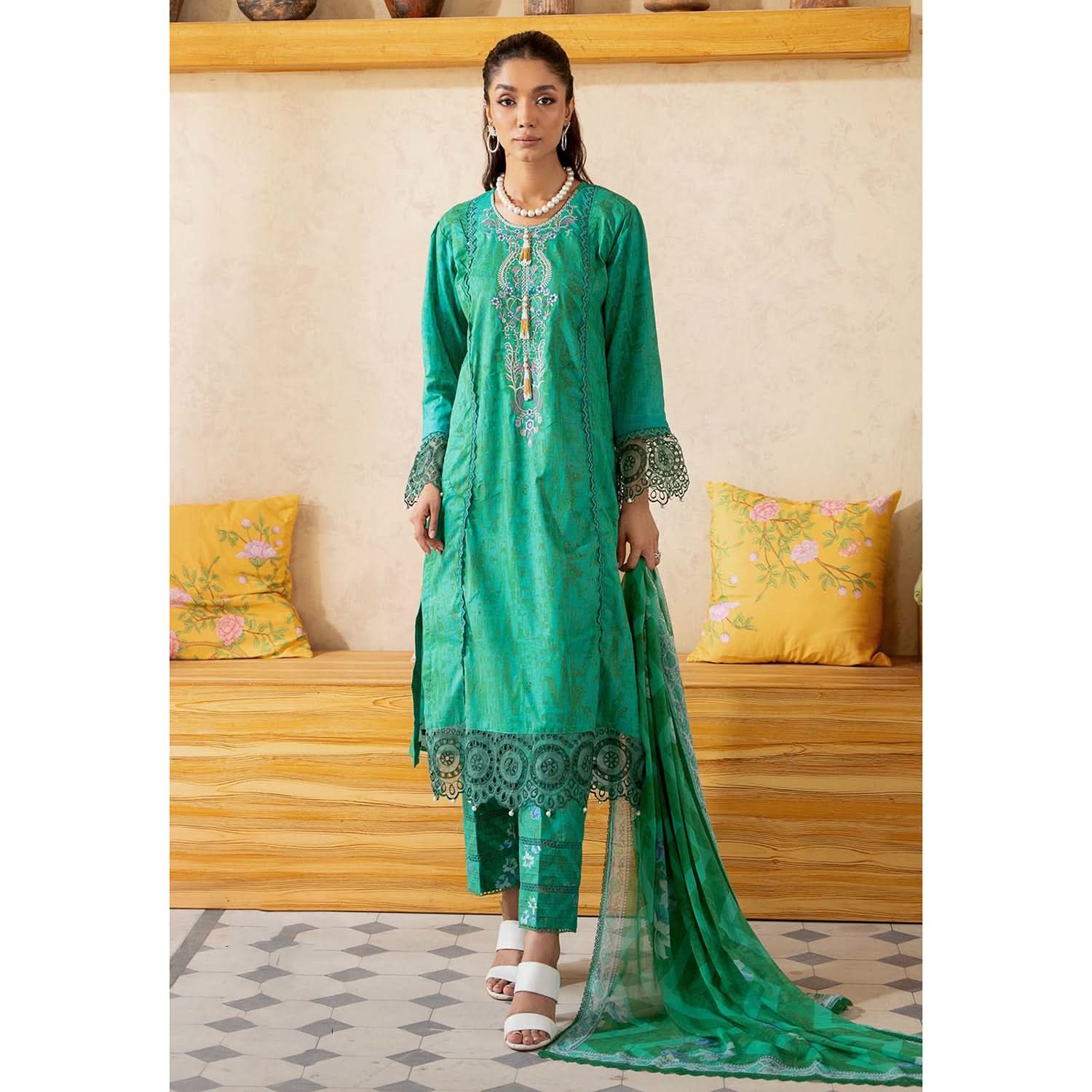 Sunshine Bloom By Al Zohaib Print Kari Lawn Unstitched 3 pcs Suit - 6, Women, 3Pcs Shalwar Suit, Al-Zohaib Textiles, Chase Value