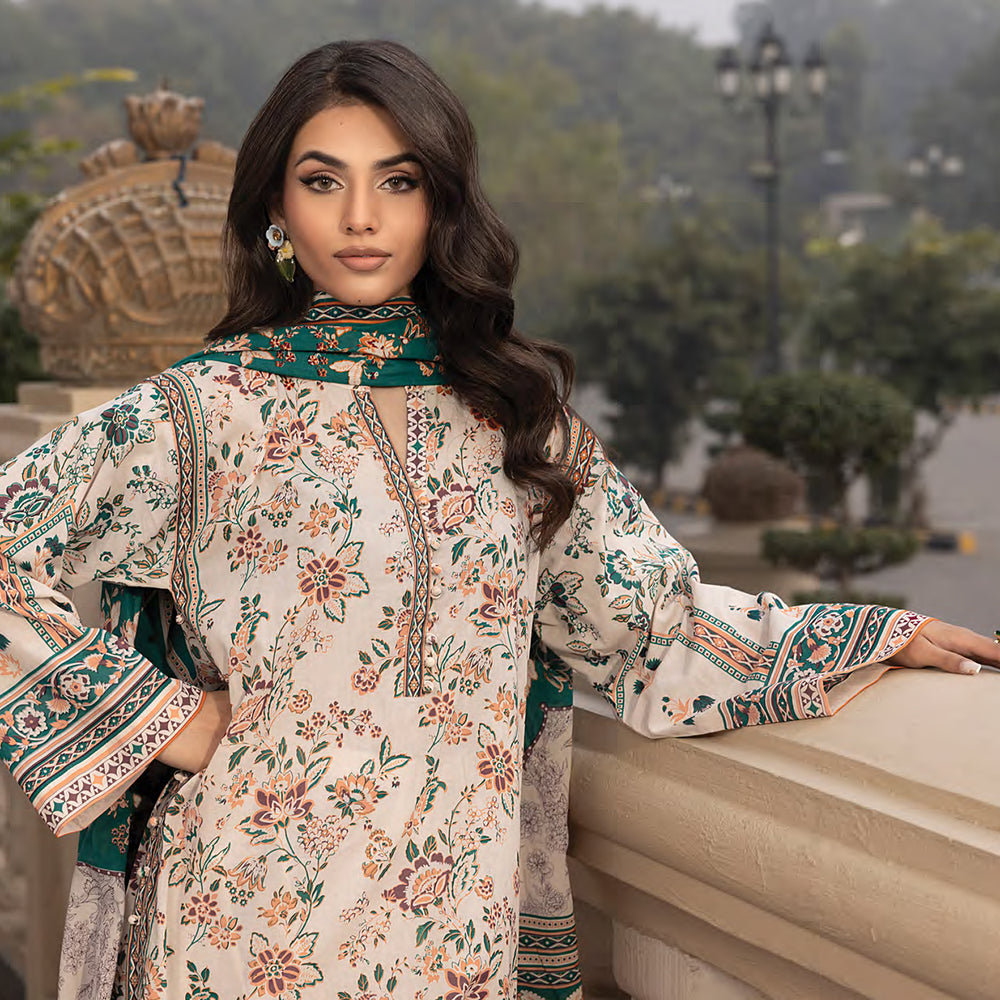 Komal By LSM Textiles Lawn Printed Unstitched 3Pcs Suit - LG-AR-0115, Women, 3Pcs Shalwar Suit, LSM Textiles, Chase Value