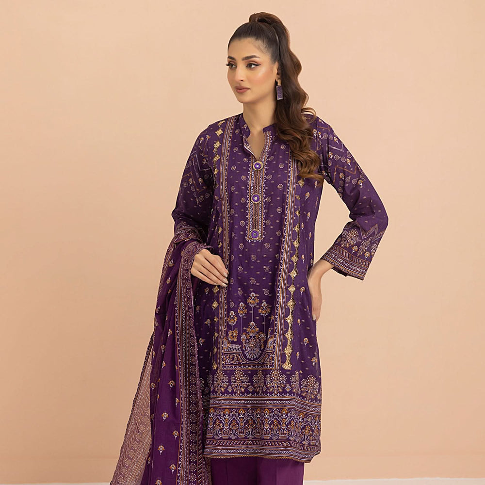 Salina Jacquard By Regalia Textile Printed Unstitched 3 Pcs Suit - 6, Women, 3Pcs Shalwar Suit, Regalia Textiles, Chase Value