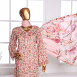 3D Daman kari By MI Creation Printed Lawn With Embroidered Unstitched 3Pcs Suit - 6, Women, 3Pcs Shalwar Suit, MI Creation, Chase Value