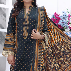 Jhalak Linen Printed Unstitched 3Pcs Suit - 6, Women, 3Pcs Shalwar Suit, VS Textiles, Chase Value