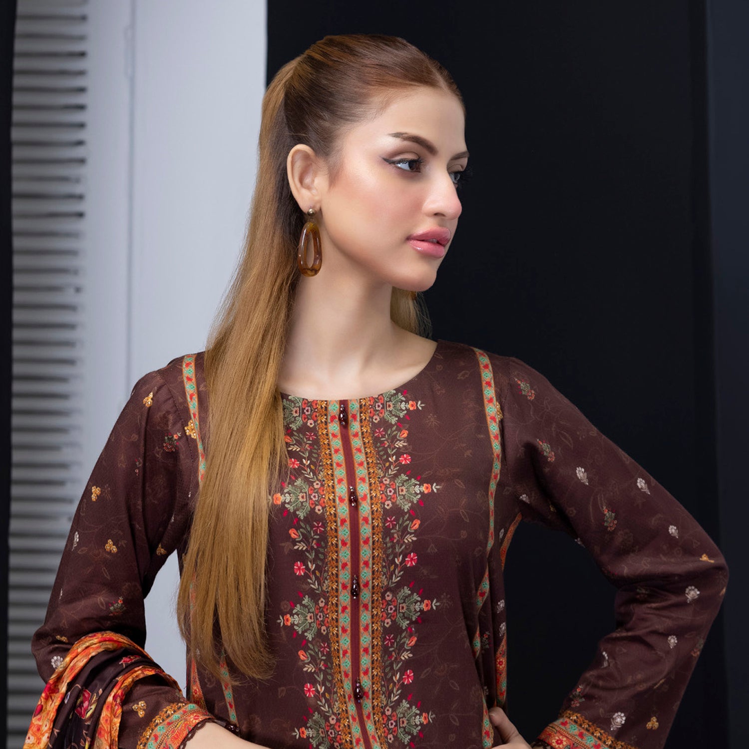 Salina Weaving Dobby By Regalia Lawn Printed Unstitched 3Pcs Suit V-2 - 6, Women, 3Pcs Shalwar Suit, Regalia Textiles, Chase Value