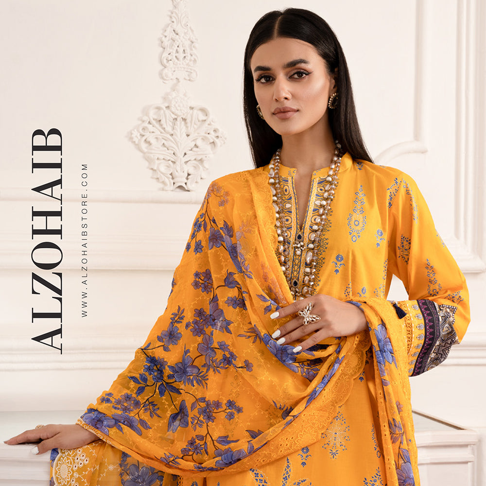 Al-Zohaib Sun Shine Cotton Printed Unstitched 3Pcs Suit - 6, Women, 3Pcs Shalwar Suit, Al-Zohaib Textiles, Chase Value