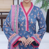 Ayesha Alishba By VS Textile Printed Lawn Unstitched 3Pcs Suit - 594, Women, 3Pcs Shalwar Suit, VS Textile, Chase Value