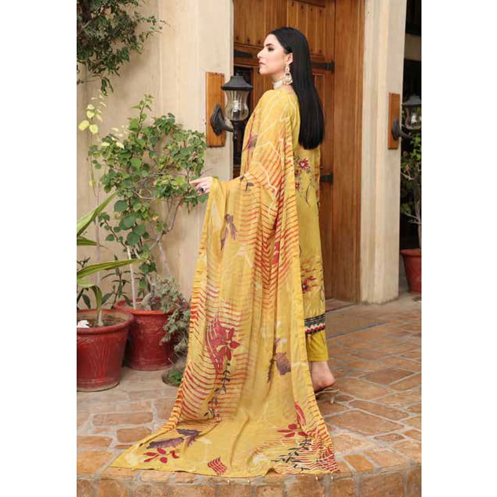 Schick Tulsi Chikankari Embroidered Un-stitched 3pcs Suit - 9, Women, 3Pcs Shalwar Suit, MI Creation, Chase Value