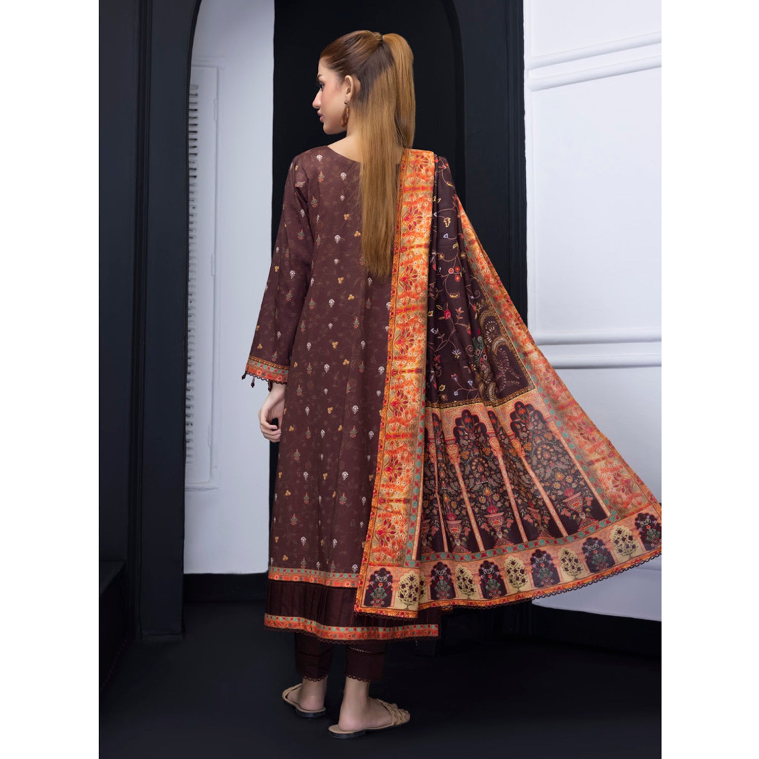 Salina Weaving Dobby By Regalia Lawn Printed Unstitched 3Pcs Suit V-2 - 6, Women, 3Pcs Shalwar Suit, Regalia Textiles, Chase Value