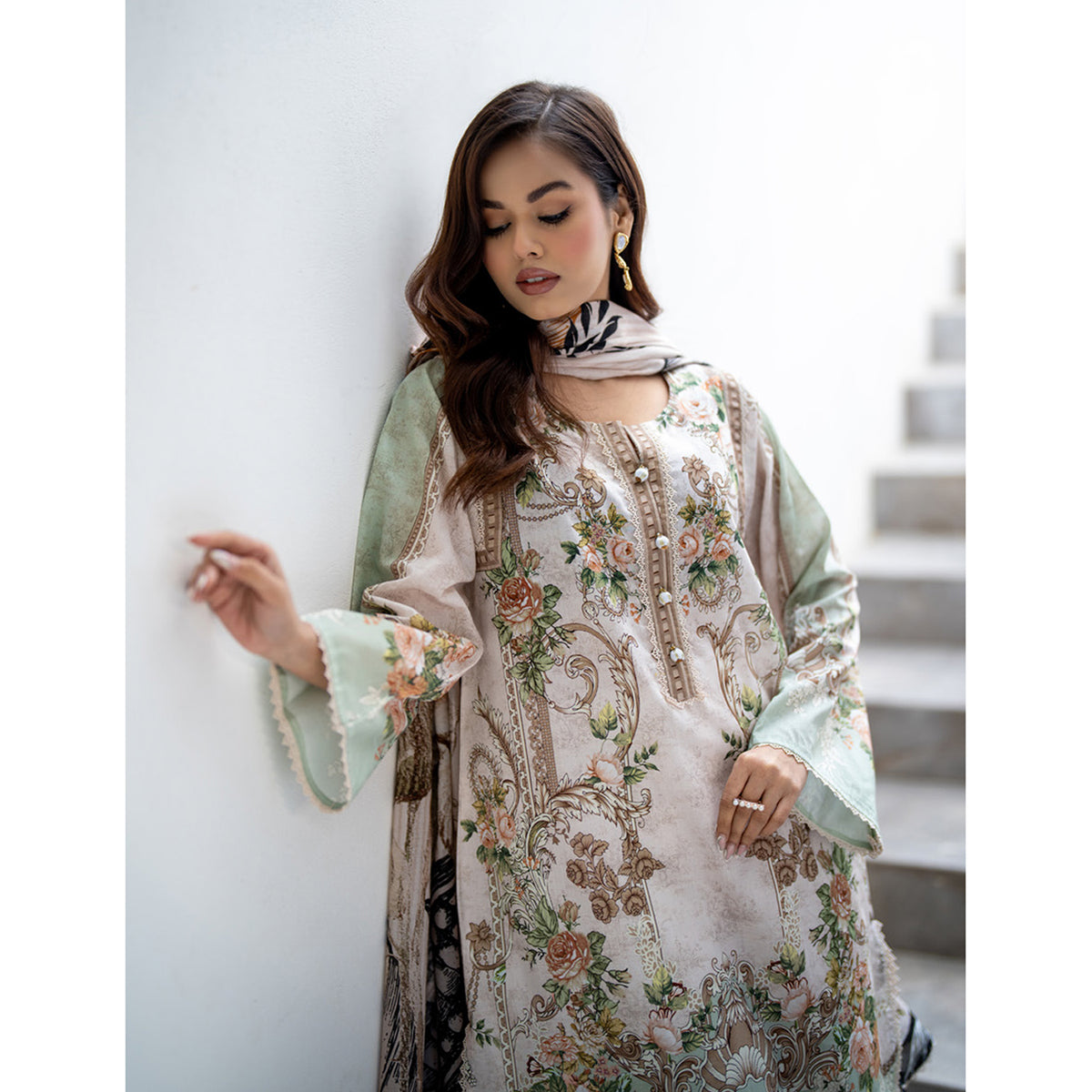 Salina Unstitched Lawn Digital Printed 3 Pcs Suit - 6, Women, 3Pcs Shalwar Suit, Regalia Textiles, Chase Value