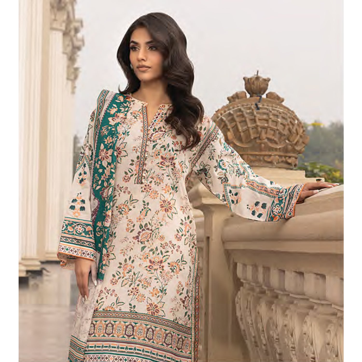 Komal By LSM Textiles Lawn Printed Unstitched 3Pcs Suit - LG-AR-0115, Women, 3Pcs Shalwar Suit, LSM Textiles, Chase Value