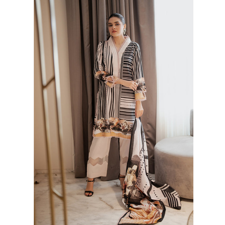Salina Doriya Lawn By Regalia Unstitched 3 Pcs Suit - 5