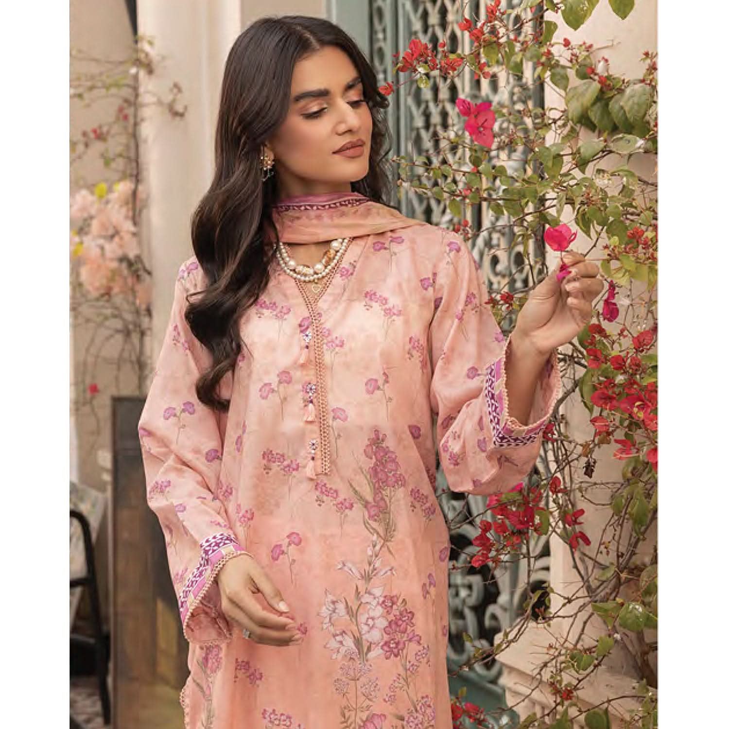 Komal By LSM Textiles Lawn Printed Unstitched 3Pcs Suit - LG-MM-0302, Women, 3Pcs Shalwar Suit, LSM Textiles, Chase Value
