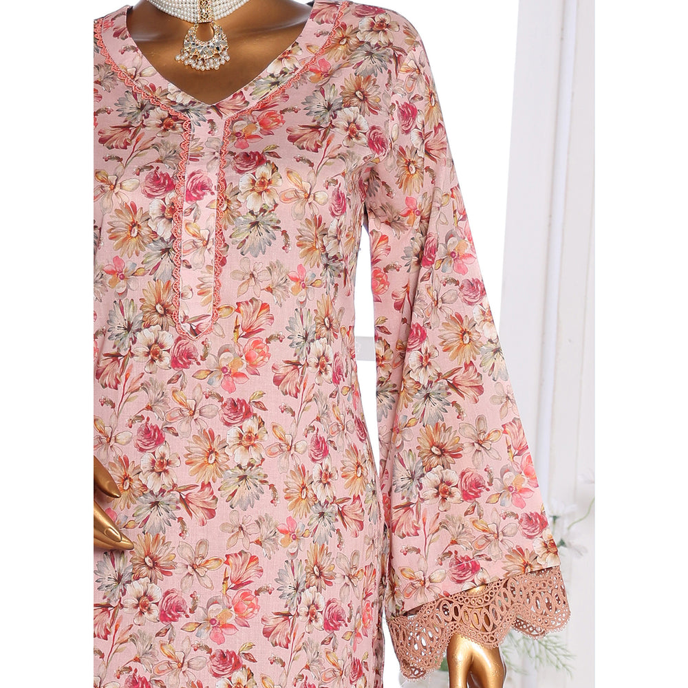 3D Daman kari By MI Creation Printed Lawn With Embroidered Unstitched 3Pcs Suit - 6, Women, 3Pcs Shalwar Suit, MI Creation, Chase Value