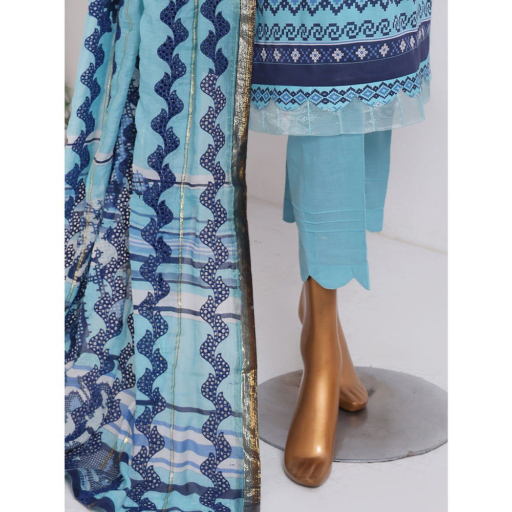 Needle Wonder By Dr. Haris Printed & Embroidered Lawn Unstitched 3Pcs Suit - 10, Women, 3Pcs Shalwar Suit, MI Creation, Chase Value