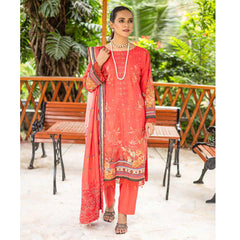 Schick Chambery Embroidered Un-stitched 3ps Suit - 2