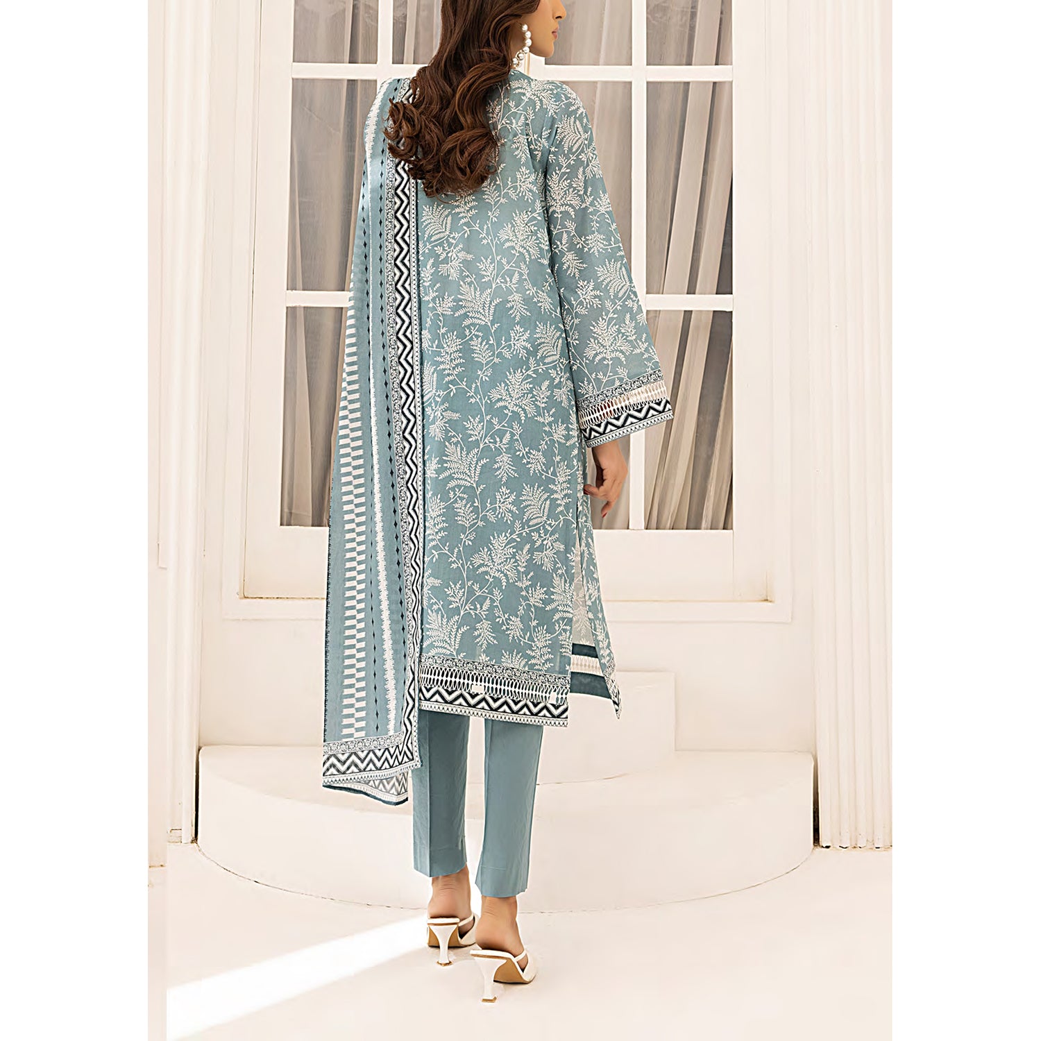 Sana & Sara Laira BY Salitex Lawn Printed Unstitched 3Pcs Suit - 75, Women, 3Pcs Shalwar Suit, Salitex, Chase Value
