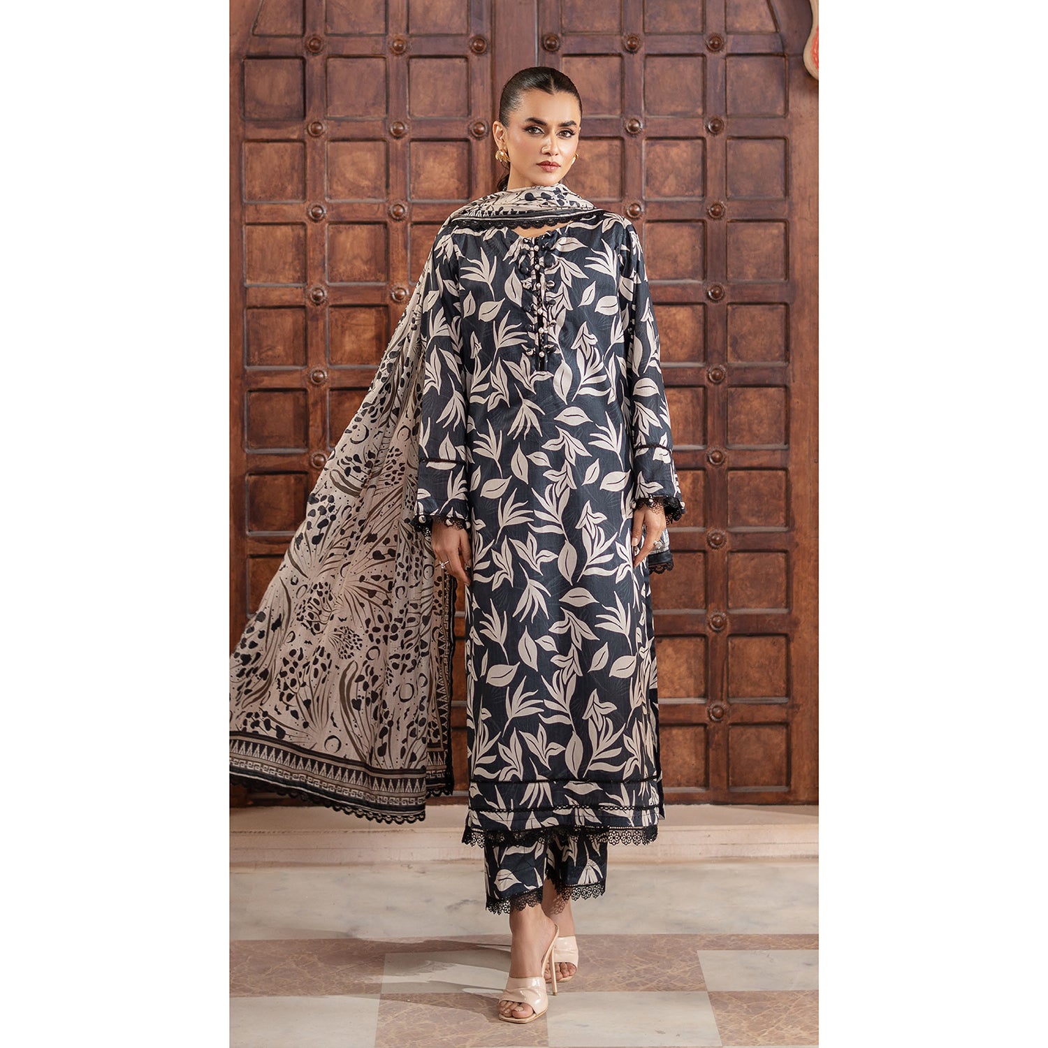 Colors Identic Separates By Al Zohaib Digital Printed 3 Pcs Suit - 7, Women, 3Pcs Shalwar Suit, Al-Zohaib Textiles, Chase Value