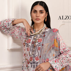 Al-Zohaib Sun Shine Cotton Printed Unstitched 3Pcs Suit - 7, Women, 3Pcs Shalwar Suit, Al-Zohaib Textiles, Chase Value