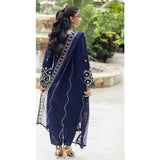 Schick Chantelle Luxury Chiffon Embroidered Unstitched 3Pcs Suit - 6, Women, 3Pcs Shalwar Suit, MI Creation, Chase Value